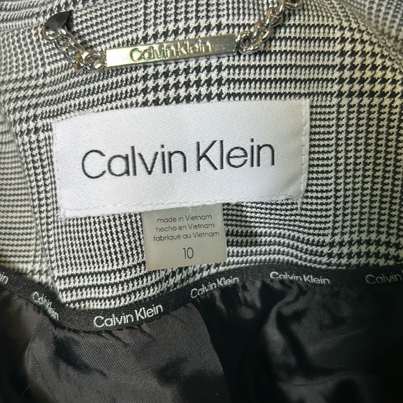 Calvin Klein Black and White Women's Jacket - Picture 10 of 13